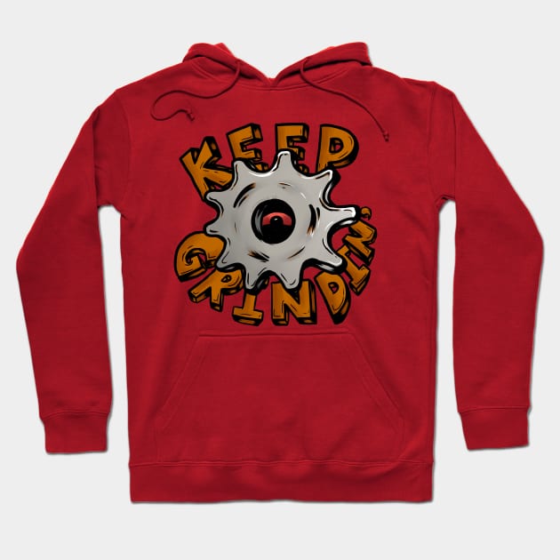 Keep Grindin' Fixed Gear Hoodie by glenmags